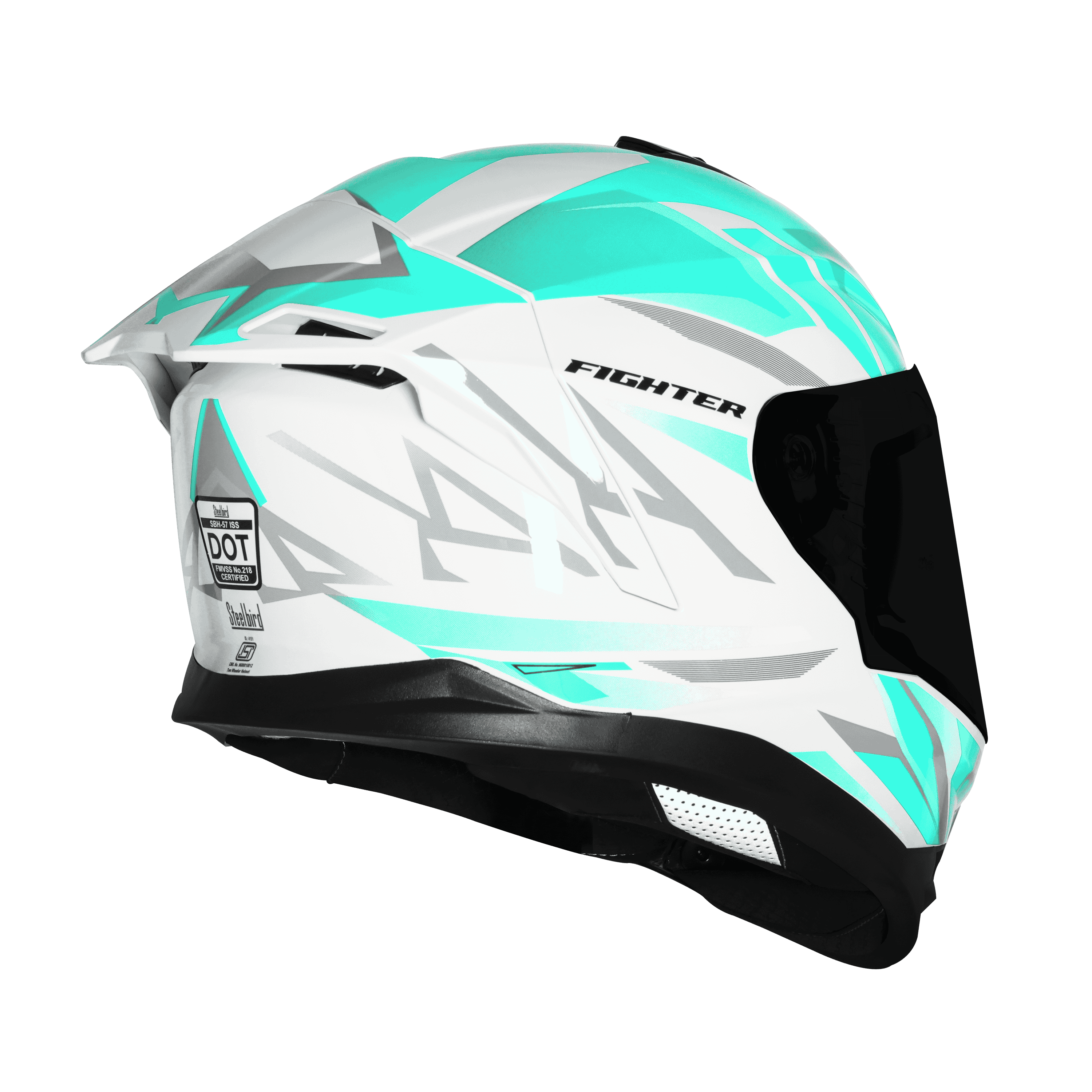 SBH-57 ISS FIGHTER F4 GLOSSY WHITE WITH SEA GREEN